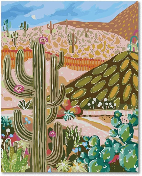 Cactus Valley Paint by Numbers