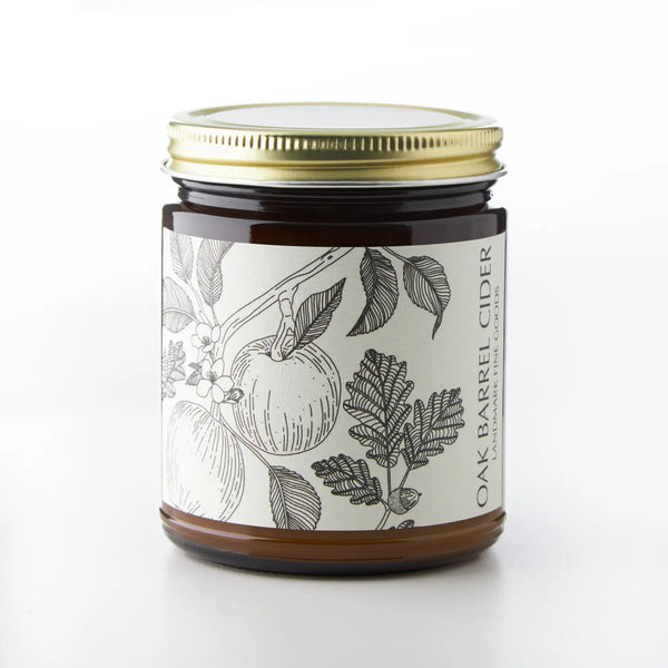Oak Barrel Cider Candle: Botanical Label