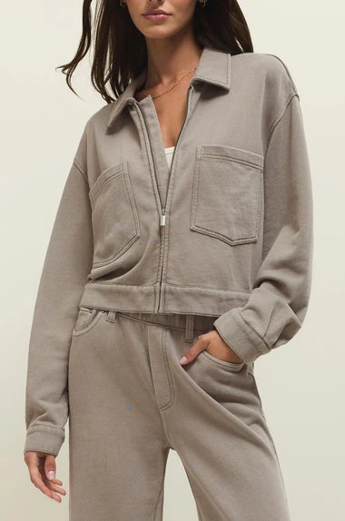 Heritage Knit Jacket: Oyster