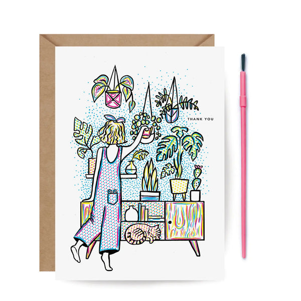 Thank You Paint with Water Card