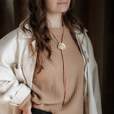 Atlas Bolo Tie: Natural