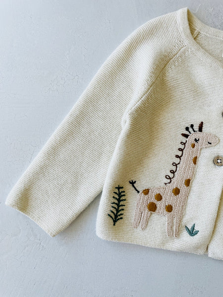 Safari Embroidered Cardigan