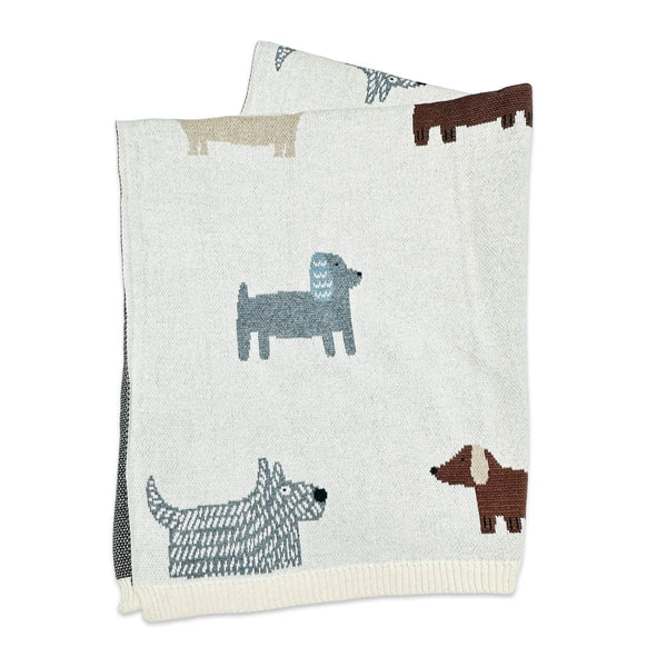 Buddy Dog Knit Blanket