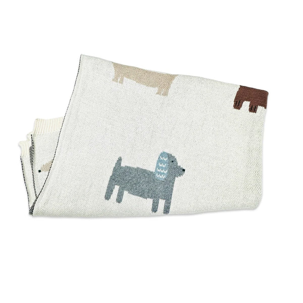 Buddy Dog Knit Blanket