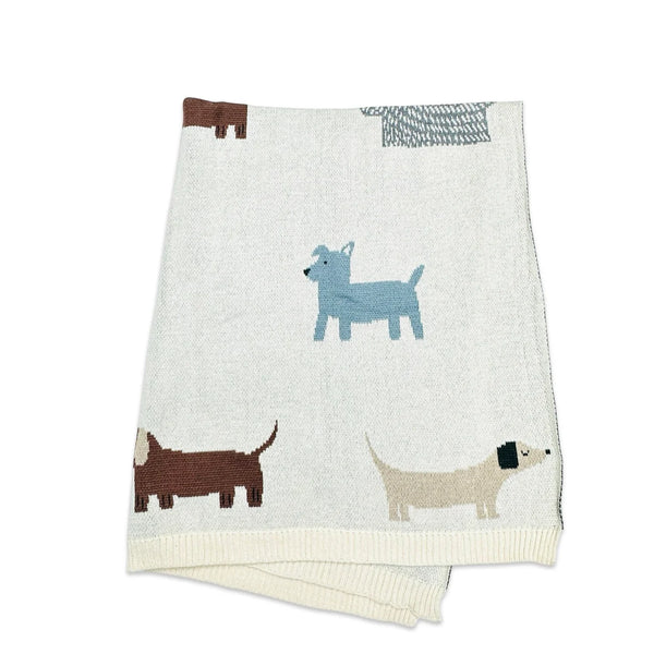 Buddy Dog Knit Blanket