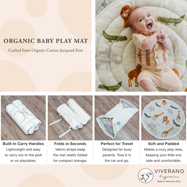 Safari Friends Padded Play Mat