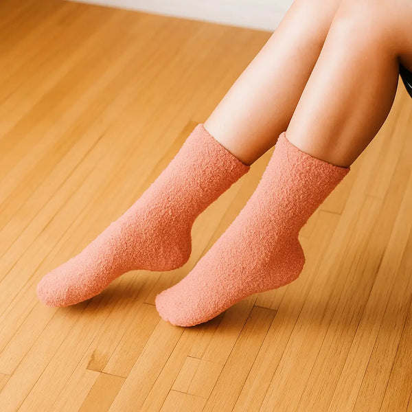 Rosette Pink Cozy Cloud Socks