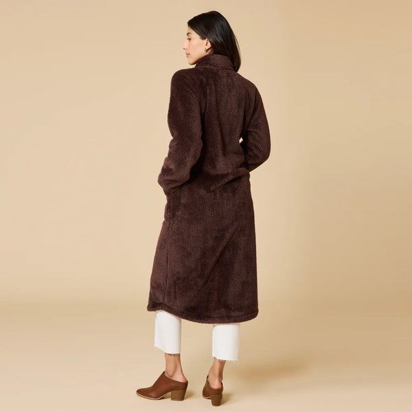 DreamPlush Zip Robe: Espresso
