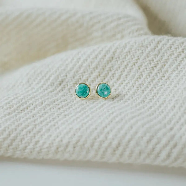 Hyalite Studs: Turquoise