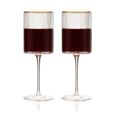 Gold Rimmed Wine Glasses
