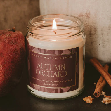 Autumn Orchard Plaid Candle
