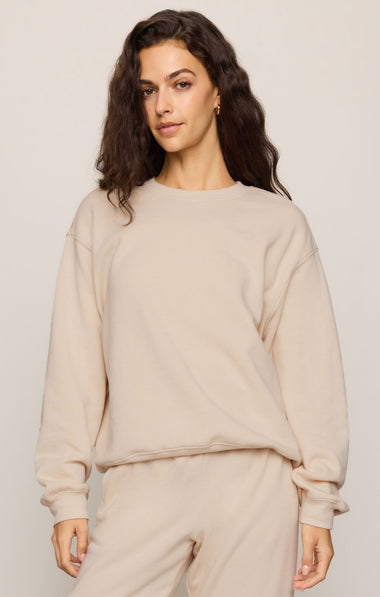 Boyfriend Sweatshirt: Frosted Pearl