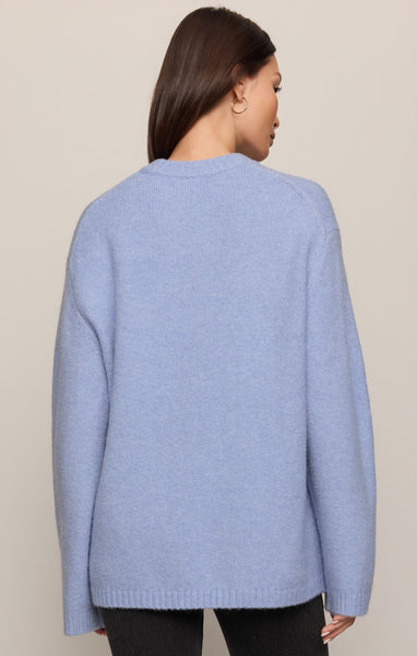 Chill Mode Sweater: Crystal Blue