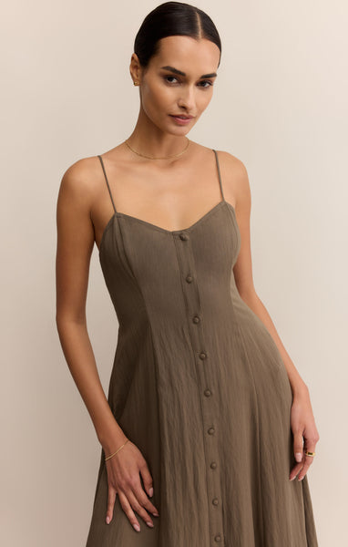 Angel Eyes Midi Dress: Tiki