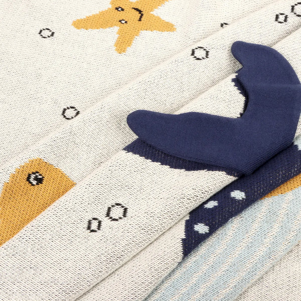 Ocean Life Knit Blanket