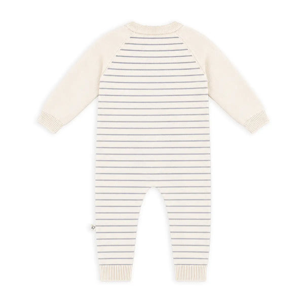 Milan Knit Side Button Stripe Jumpsuit