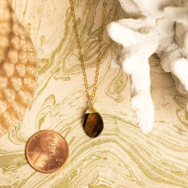Smoky Quartz Pebble Necklace