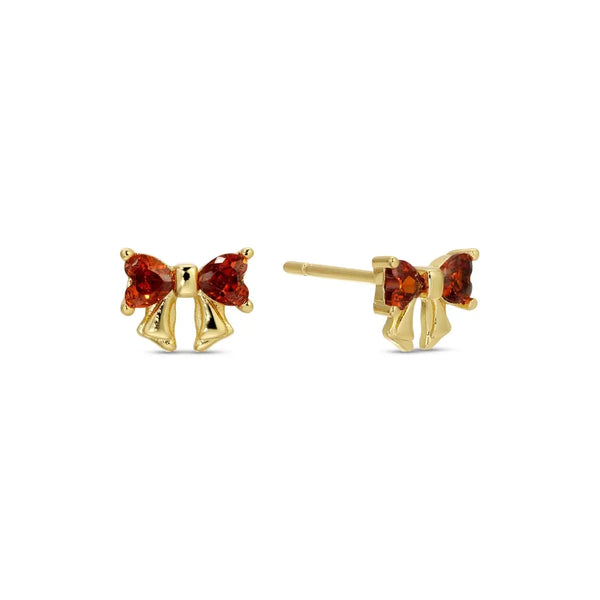 Red Bow Studs