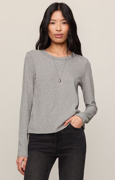 Junie Long Sleeve: Heather Grey