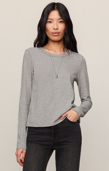 Junie Long Sleeve: Heather Grey