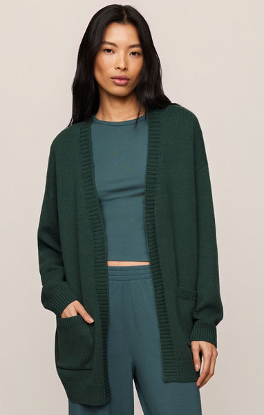 Sanborn Cardigan: Emerald Cove