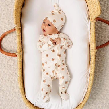 Teddy Zipper Footie