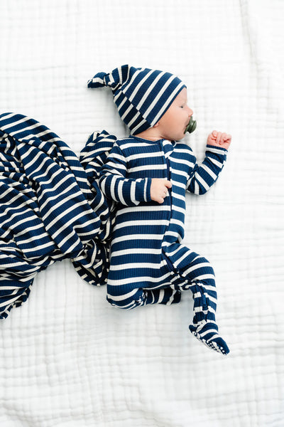 Jack Ribbed Zipper Footie