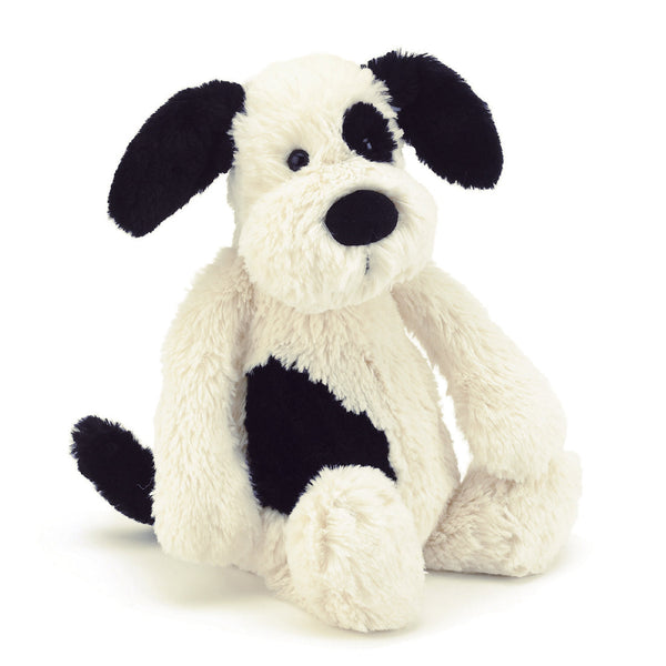 Bashful Black & Cream Puppy: Medium