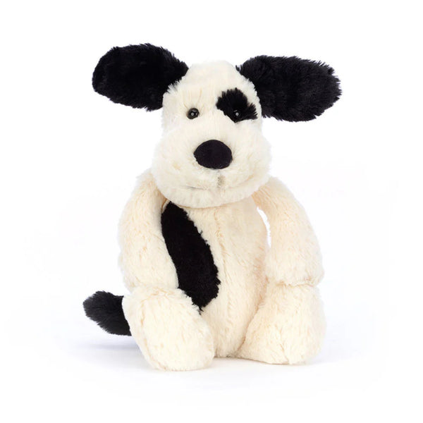Bashful Black & Cream Puppy: Medium