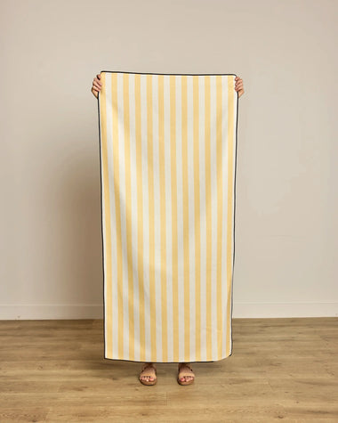 Yellow Cabana Beach Towel