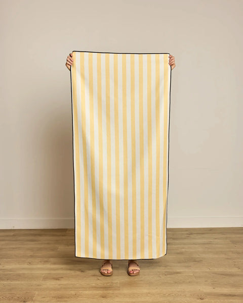 Yellow Cabana Beach Towel