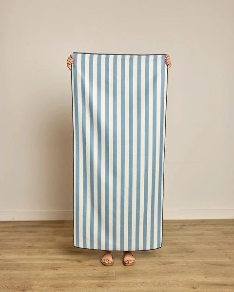 Blue Cabana Beach Towel