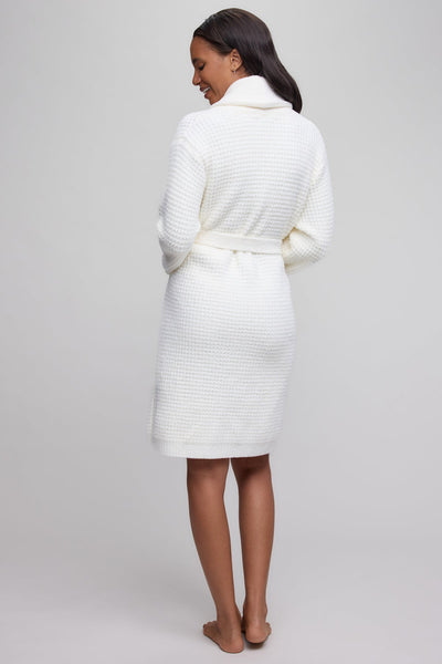 CozyChic Waffle Robe: Pearl
