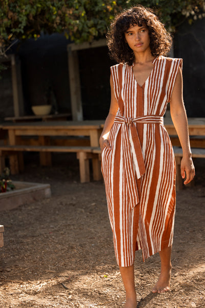 Lani Midi Dress: Vecchio Stripe