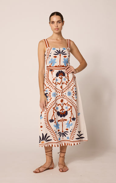 Carmen Midi Dress: Liliana