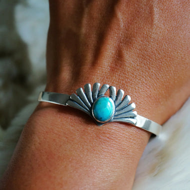 Prayer Turquoise Cuff