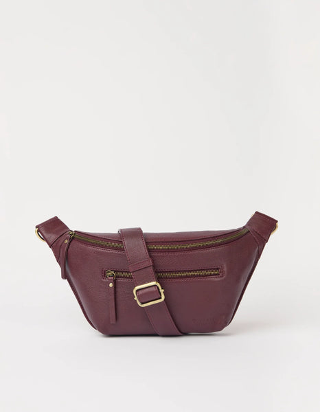 Drew Bum Bag: Dark Cherry