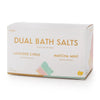 Dual Bath Salt Set: Lavender Citrus/Matcha Mint