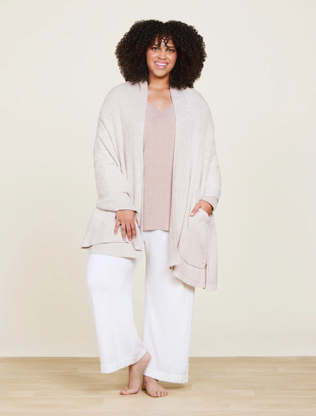 Heathered Travel Shawl: Stone