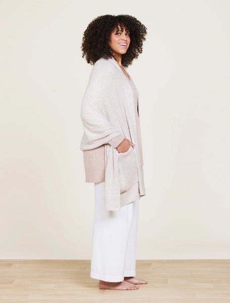 Heathered Travel Shawl: Stone