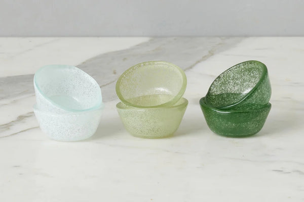 Glass Pinch Pots