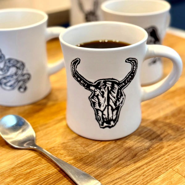 Cuppa Bison Skull Mug