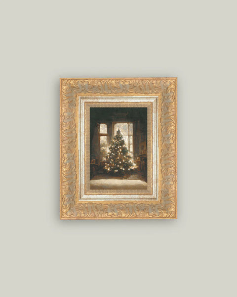 Glowing Christmas Tree Framed Art
