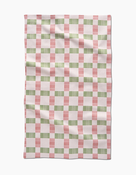Be Merry Plaid Tea Towel