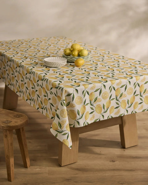 Limoncello Grid Tablecloth