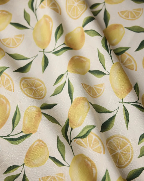 Limoncello Grid Tablecloth