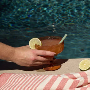 The Rue Margarita Glass Set: Orange