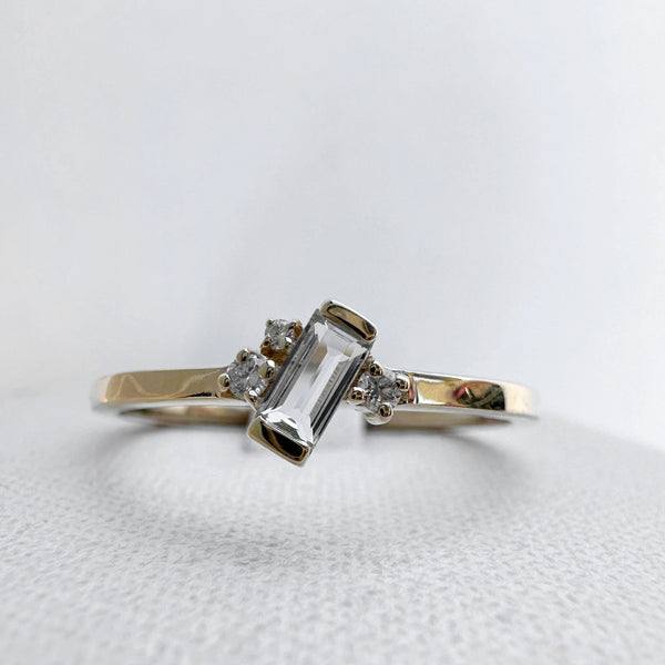 Aria Topaz and Diamond Ring