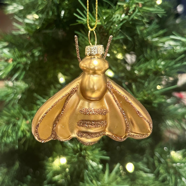 Glass Bee Ornament