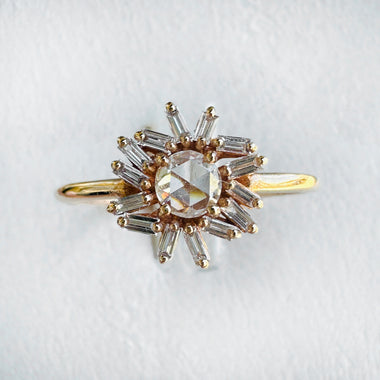 Diamond Nova Ring (OOAK)